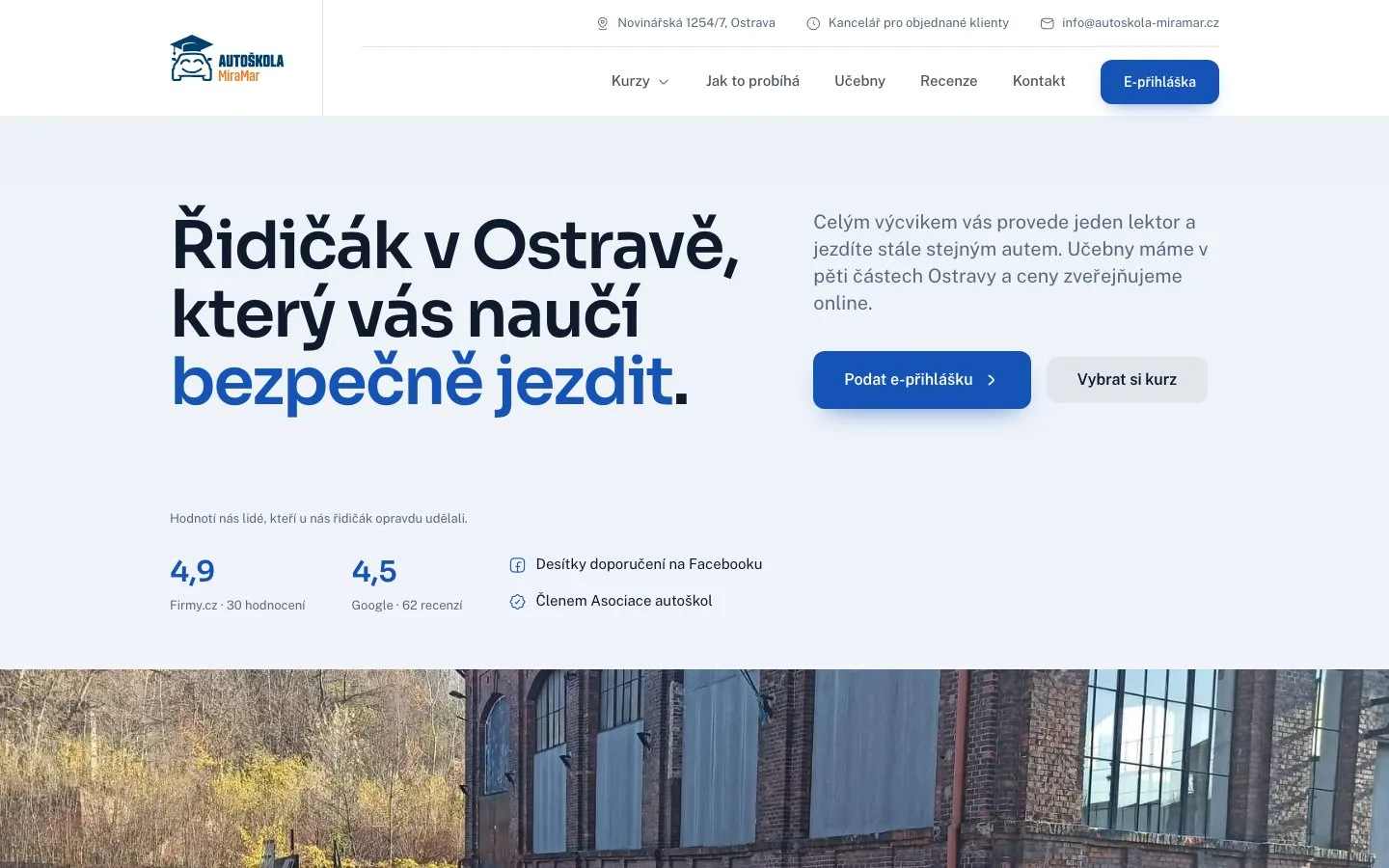 Web autoskola-miramar.cz