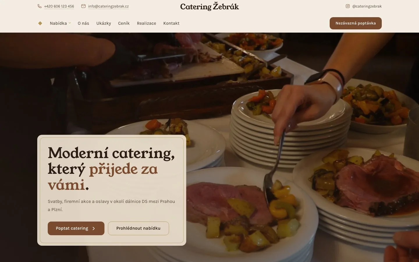 Web cateringzebrak.cz