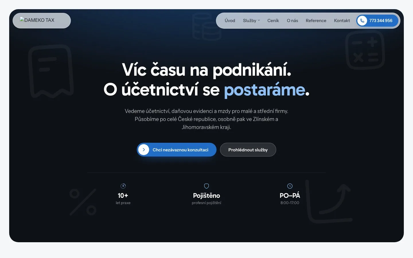 Web damekotax.cz